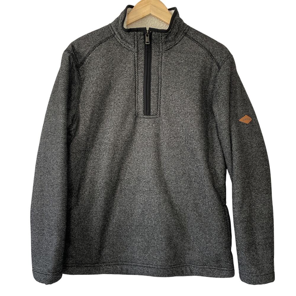 Orvis Womens 1/4 Zip Fleece Lined Pullover Cozy Warm Jacket Outdoors Size Small